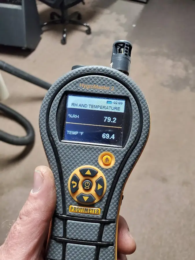 Moisture meter humidity assessment for Fire & Smoke Damage Restoration in Alexandria